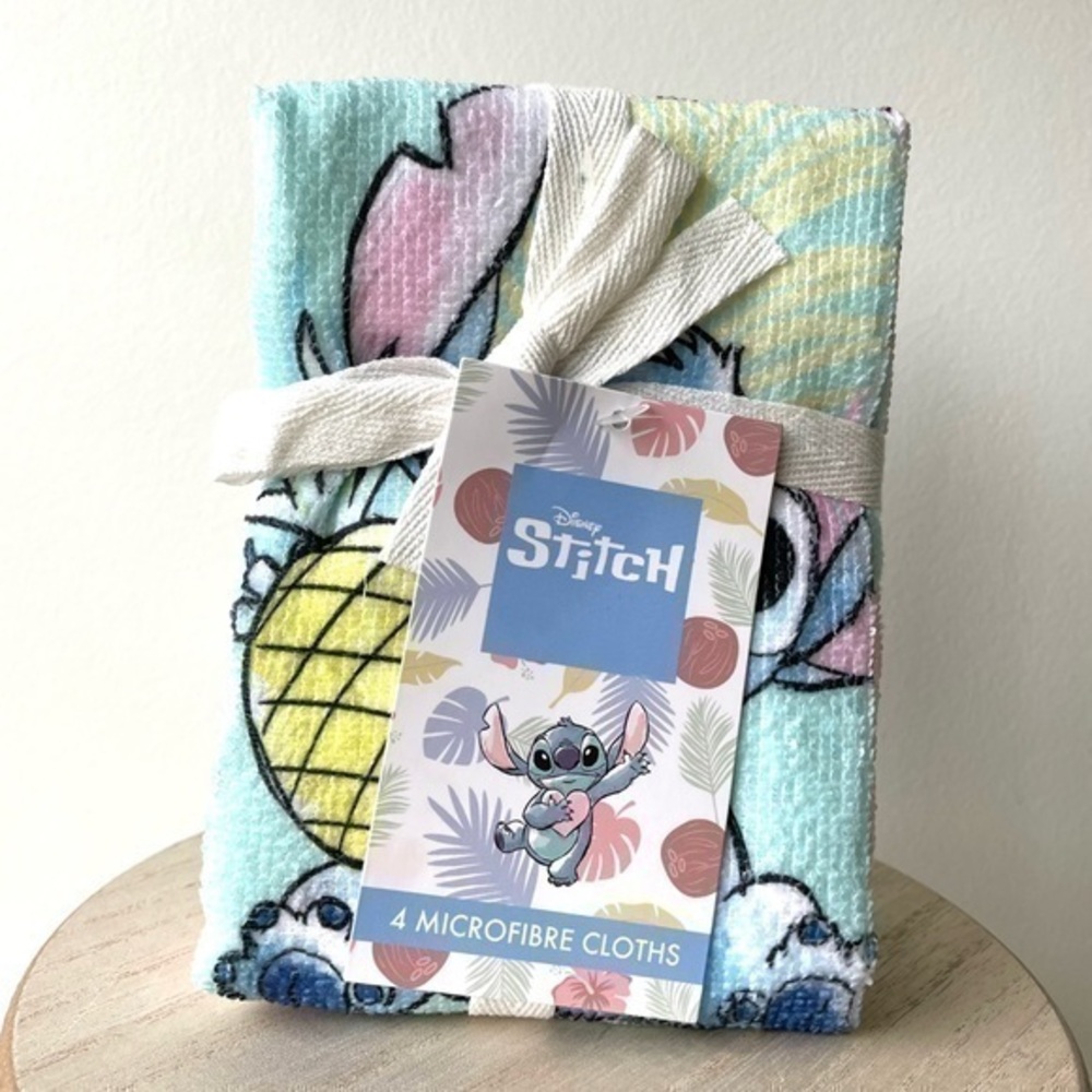 Disney : Stitch and Angel - 4 Summer Microfibre Wash Cloths | NWT ✨